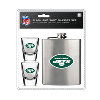 Wholesale New York Jets NFL / FSK001 - Flask Shot Glasses Set