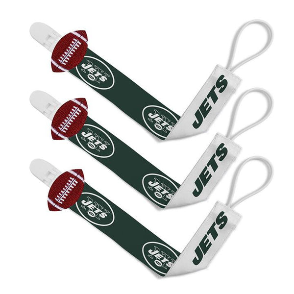 Wholesale New York Jets - Pacifier Clip 3-Pack