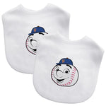 Wholesale New York Mets - Baby Bibs 2-Pack - Mr. Met