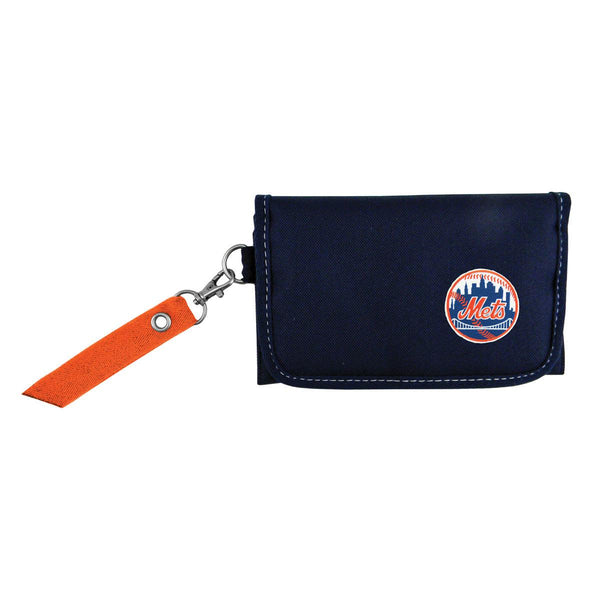 Wholesale New York Mets Ribbon Organizer Wallet Orange