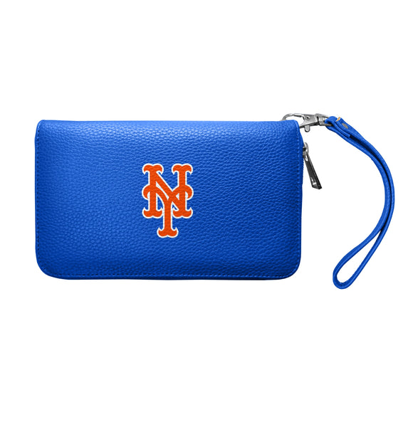 Wholesale New York Mets Zip Organizer Wallet Pebble Royal