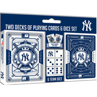 Wholesale New York Yankees - 2-Pack Playing Cards & Dice Set