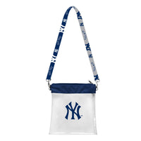 Wholesale New York Yankees Clear Pattern Strap Bag