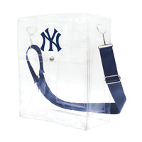 Wholesale New York Yankees Clear Ticket Satchel Alt