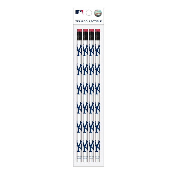 Wholesale New York Yankees MLB / PCL001 - Cool Color Pencils 4PK