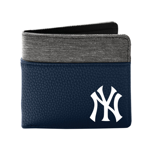 Wholesale New York Yankees Pebble BiFold Wallet NAVY