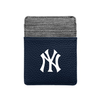 Wholesale New York Yankees Pebble Front Pocket Wallet Navy