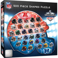 Wholesale NFL - Teams Helmet 500 Piece Shaped Jigsaw Puzzle