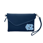 Wholesale North Carolina Tar Heels Fold Over Crossbody Pebble Navy