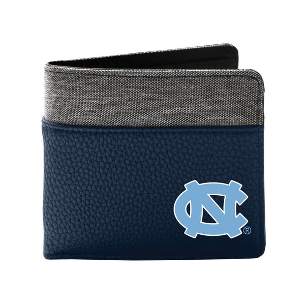 Wholesale North Carolina Tar Heels Pebble BiFold Wallet NAVY