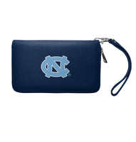 Wholesale North Carolina Tar Heels Zip Organizer Wallet Pebble Navy