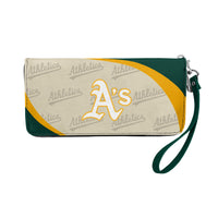 Wholesale Oakland Athletics Curve Zip Organizer Wallet