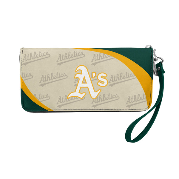 Wholesale Oakland Athletics Curve Zip Organizer Wallet