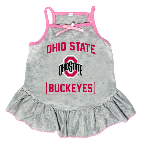 Wholesale Ohio State Buckeyes Pet Dress Grey Type - Assorted Sizes