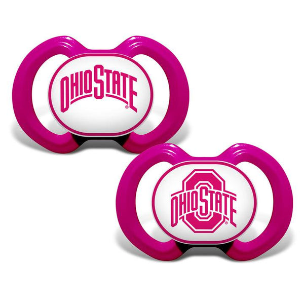 Wholesale Ohio State Buckeyes - Pink Pacifier 2-Pack