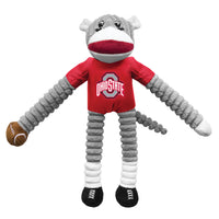 Wholesale Ohio State Buckeyes Team Sock Monkey Pet Toy Football