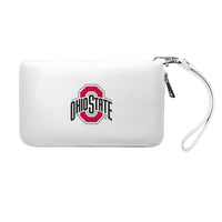 Wholesale Ohio State Buckeyes Zip Organizer Wallet Pebble White