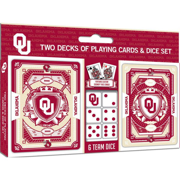 Wholesale Oklahoma Sooners - 2-Pack Playing Cards & Dice Set