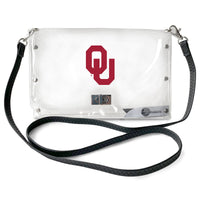 Wholesale Oklahoma Sooners Clear Envelope Purse STRAP