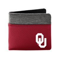 Wholesale Oklahoma Sooners Pebble BiFold Wallet DRED