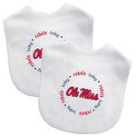 Wholesale Ole Miss Rebels - Baby Bibs 2-Pack