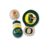 Wholesale Oregon Ducks - Baby Rattles 2-Pack