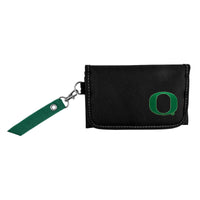 Wholesale Oregon Ducks Ribbon Organizer Wallet Dark Green