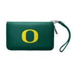 Wholesale Oregon Ducks Zip Organizer Wallet Pebble Green