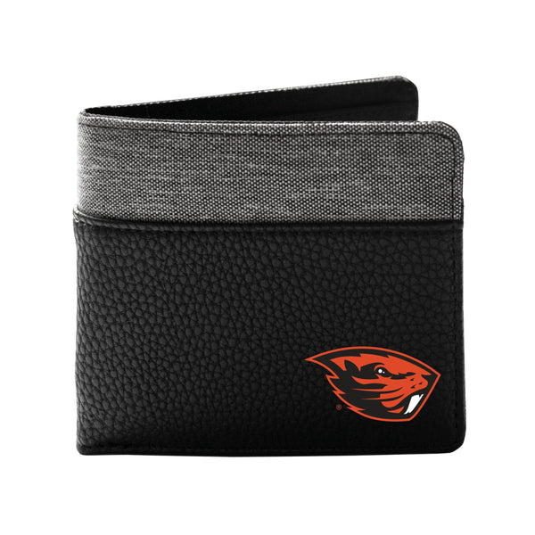 Wholesale Oregon State Beavers Pebble BiFold Wallet BLCK