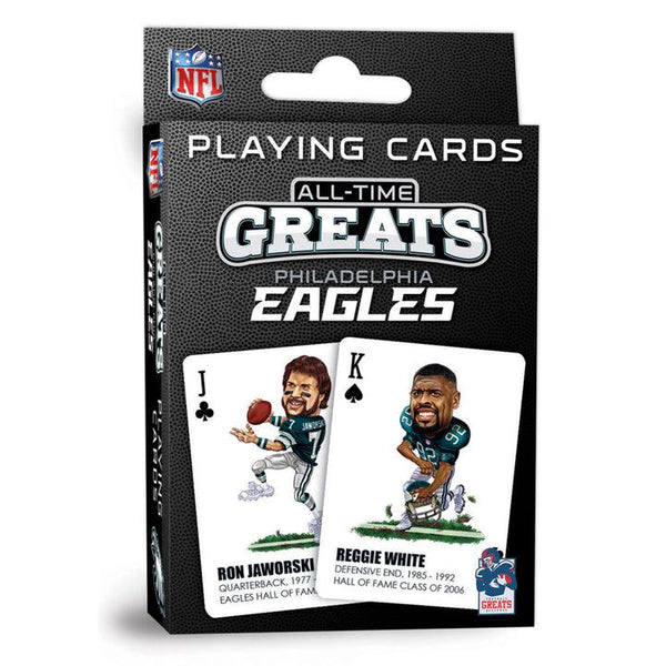 Wholesale Philadelphia Eagles All-Time Greats Playing Cards - 54 Card Deck