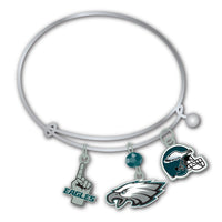 Wholesale Philadelphia Eagles NFL / BRC001 - 3 Charm Bracelet