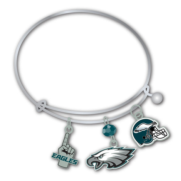 Wholesale Philadelphia Eagles NFL / BRC001 - 3 Charm Bracelet