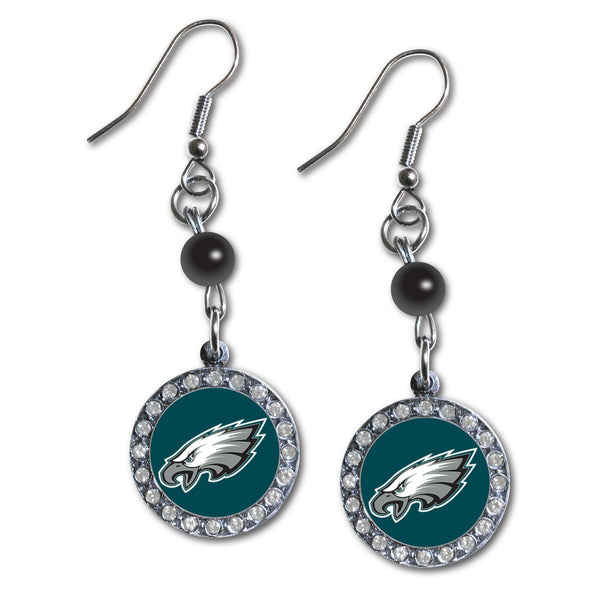 Wholesale Philadelphia Eagles NFL / EAR007 - Rhinestone Dangle Earrings