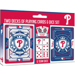 Wholesale Philadelphia Phillies - 2-Pack Playing Cards & Dice Set