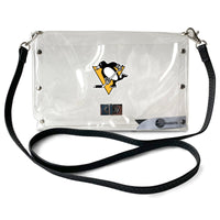 Wholesale Pittsburgh Penguins Clear Envelope Purse STRAP