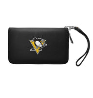 Wholesale Pittsburgh Penguins Zip Organizer Wallet Pebble Black