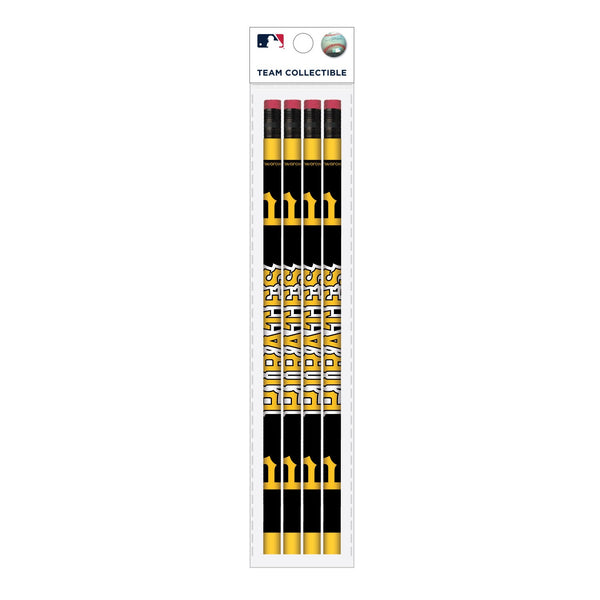 Wholesale Pittsburgh Pirates MLB / PCL001 - Cool Color Pencils 4PK