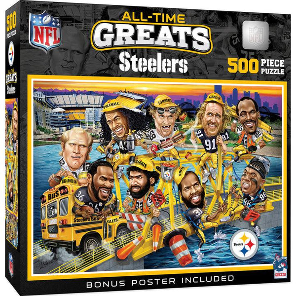 Wholesale Pittsburgh Steelers - All Time Greats 500 Piece Jigsaw Puzzle