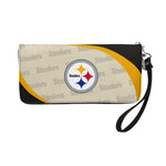 Wholesale Pittsburgh Steelers Curve Zip Organizer Wallet