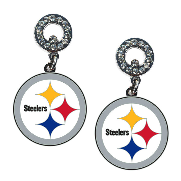 Wholesale Pittsburgh Steelers NFL / EAR006 - Rhinestone Earrings