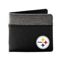 Wholesale Pittsburgh Steelers Pebble BiFold Wallet Black