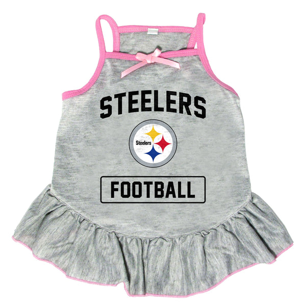 Wholesale Pittsburgh Steelers Pet Dress Grey Type - Assorted Sizes