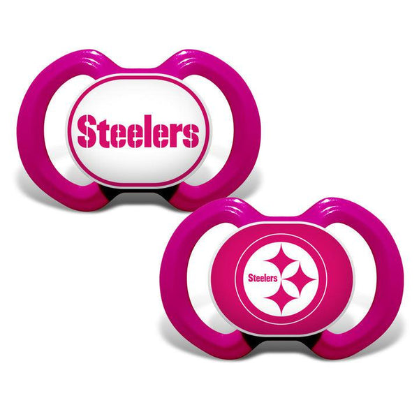 Wholesale Pittsburgh Steelers - Pink Pacifier 2-Pack