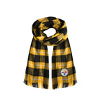 Wholesale Pittsburgh Steelers Plaid Blanket Scarf BL-MGL