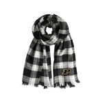 Wholesale Purdue Boilermakers Plaid Blanket Scarf BL-GRY