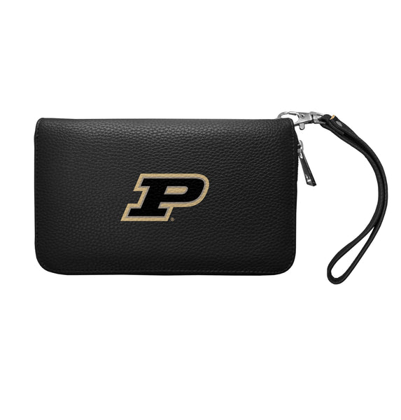 Wholesale Purdue Boilermakers Zip Organizer Wallet Pebble Black