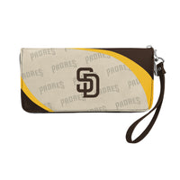 Wholesale San Diego Padres Curve Zip Organizer Wallet