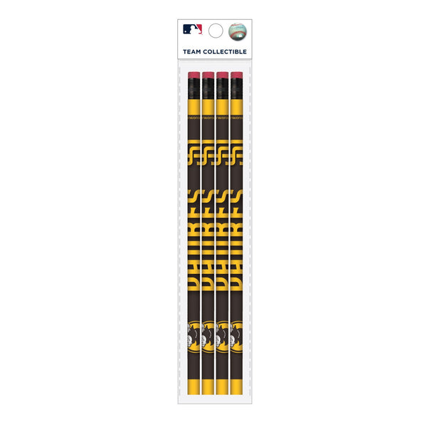 Wholesale San Diego Padres MLB / PCL001 - Cool Color Pencils 4PK