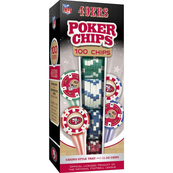 Wholesale San Francisco 49ers 100 Piece Poker Chips