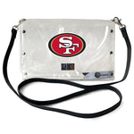 Wholesale San Francisco 49ers Clear Envelope Purse STRAP